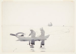 Deux figures dans une barque - Winslow Homer
