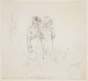 Deux filles dans un champ - Winslow Homer