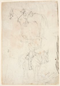 Deux chevaux, un monté