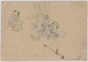 Deux Soldats au Repos [verso]