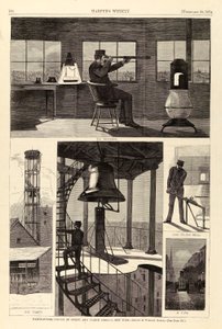 Watch-Tower, Corner of Spring and Varick Streets, New York, extrait de Harper