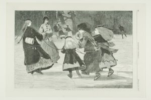 "Hiver" - Scène de patinage - Winslow Homer