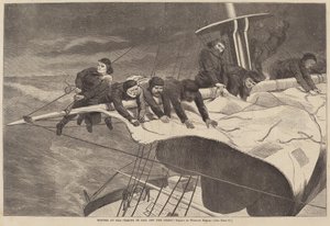 Hiver en mer - Réduire la voile au large de la côte