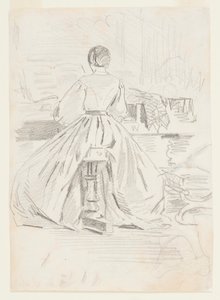 Femme au piano - Winslow Homer