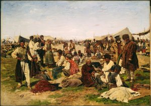 Foire à Poltava - Wladimir Jegorowitsch Makowski