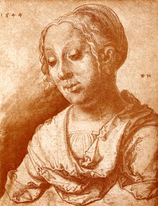 Tête de fille - Wolf Huber