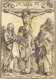Christ sur la croix avec Marie et Jean