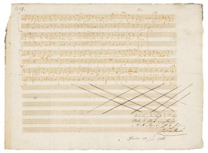 Manuscrit musical autographe, Zwei deutsche Kirchenlieder, K.343