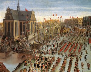 Frédéric III proclame la couronne danoise héréditaire devant les États généraux à Copenhague en 1660, peinture de Wolfgang Heimbach