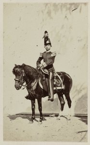 Jeune prince indien à cheval