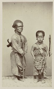 Portrait de deux petites personnes