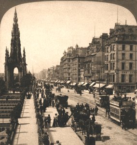 Princes Street, Édimbourg, 1896 - Works and Sun Sculpture Studios