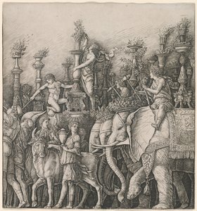 Le Triomphe de César : Les éléphants - Workshop of Andrea Mantegna