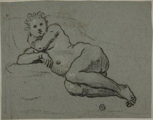 Nu couché - Workshop of Domenico Tintoretto