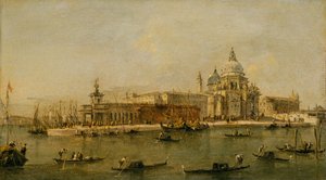 Venise: La Dogana et Santa Maria della Salute - Workshop of Francesco Guardi