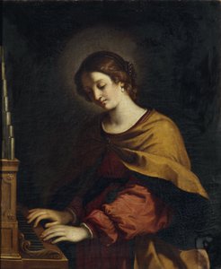 Sainte Cécile en organiste