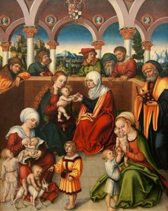 Allemand : Heilige Sippe La sainte parenté - workshop of Lucas Cranach the Elder