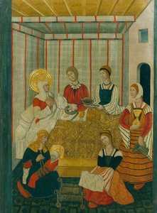 Naissance de la Vierge - Workshop of Pedro García de Benabarre