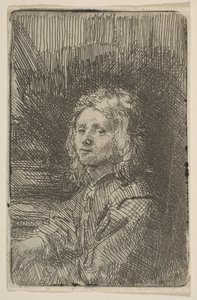 Jeune homme, mi-longueur, 1620-69 - Workshop of Rembrandt