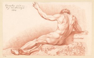 Nu masculin assis, vu de dos (3e prix 1804)
