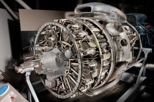 Wright Turbo-Cyclone 18R-3350-TC 972TC18DA2, moteur radial à 2 rangées, 1952