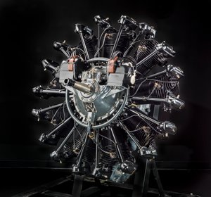 Wright Whirlwind R-790-A J-5 moteur radial 9, années 1920