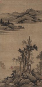 Pêcheurs-Ermites dans le ruisseau et la montagne, 1300s