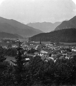 Bad Ischl, au pied du Hoher Dachstein, Salzkammergut, Autriche, vers 1900