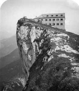 Hôtel au sommet du mont Schafberg, Salzkammergut, Autriche, vers 1900 - Wurthle and Sons