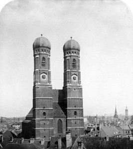 La Frauenkirche, Munich, Allemagne, vers 1900 - Wurthle and Sons
