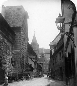 Le Tiergartnertor, Nuremberg, Allemagne, vers 1900