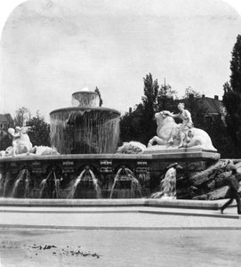La Fontaine des Wittelsbach, Munich, Allemagne, vers 1900 - Wurthle and Sons