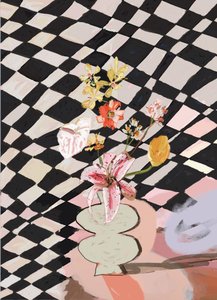 Nature morte moderne à carreaux