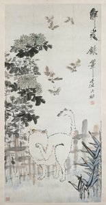 Chat et papillon, 19ème siècle