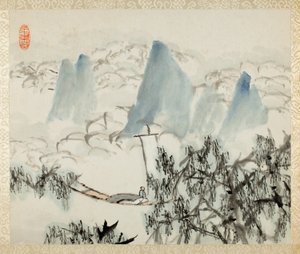 Paysage avec figure, d