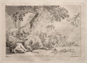 Sainte Famille avec putti - Yamaguchi Sekkei