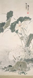 Héron et lotus - Yamamoto Baiitsu