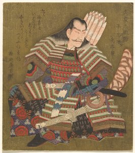 Taira no Tadanori, de la série Six poètes samouraïs immortels (Buke Rokkasen) - Yashima Gakutei