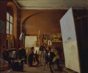 Atelier du peintre Comte Vasily Maksutov, 1858