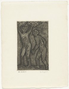 Homme et femme en gris - Yo Sugano (signed by artist)