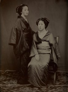 [Geisha avec assistant], années 1860