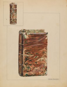 Bouteille en forme de livre, vers 1937