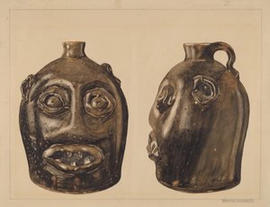 Cruche grotesque, vers 1936 - Yolande Delasser