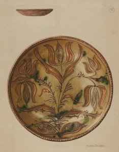 Assiette allemande de Pennsylvanie, vers 1937