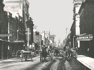 George Street, Sydney, Australie, 1895 - York and Son