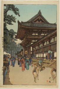 Porte du temple Diabutsu - Yoshida Hiroshi