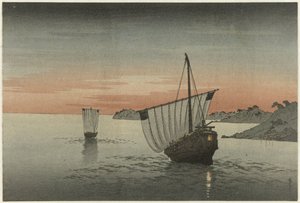 Deux voiliers le long de la côte