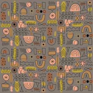 Motif sans couture, 2018 (graphique vectoriel) - Yulia Drobova