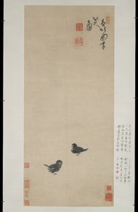 Deux poussins, vers 1694 - Zhu Da