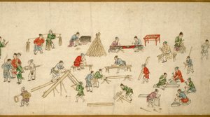 Scènes de rue en temps de paix 太平風會圖 - Zhu Yu